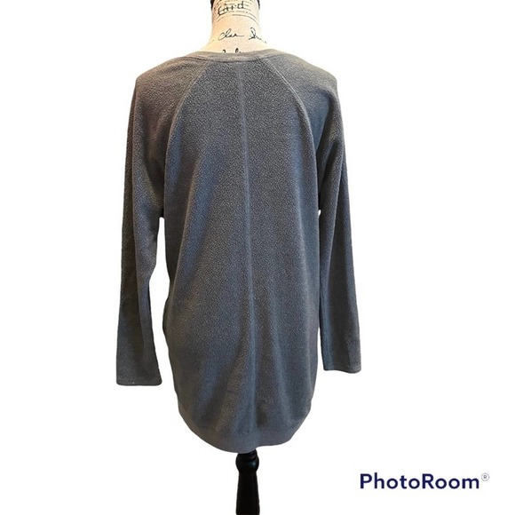 Mossimo Supply Fleece Tunic Sweatshirt Gray Size Small Pockets Oversized casual - Picture 4 of 9